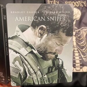 American‎ Sniper Steelbook Blu-Ray Clint Eastwood Bradley Cooper Movie Film